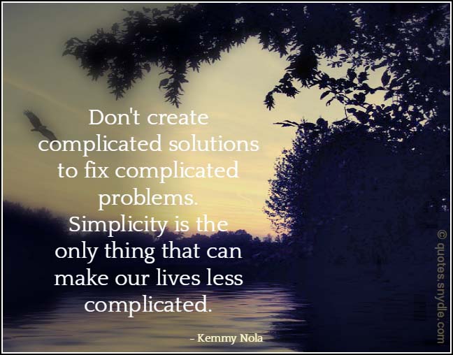 Quotes about Simplicity with Image - Quotes and Sayings