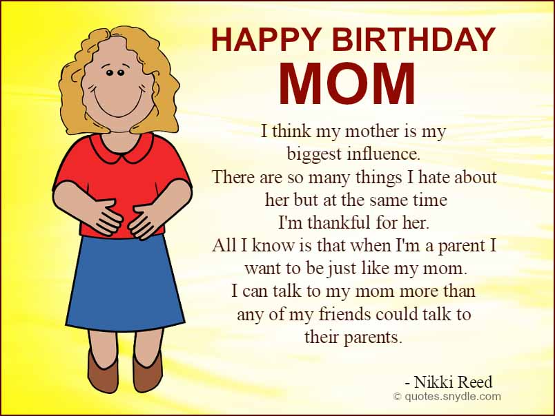 Kutipan Selamat Ulang Tahun untuk Ibu