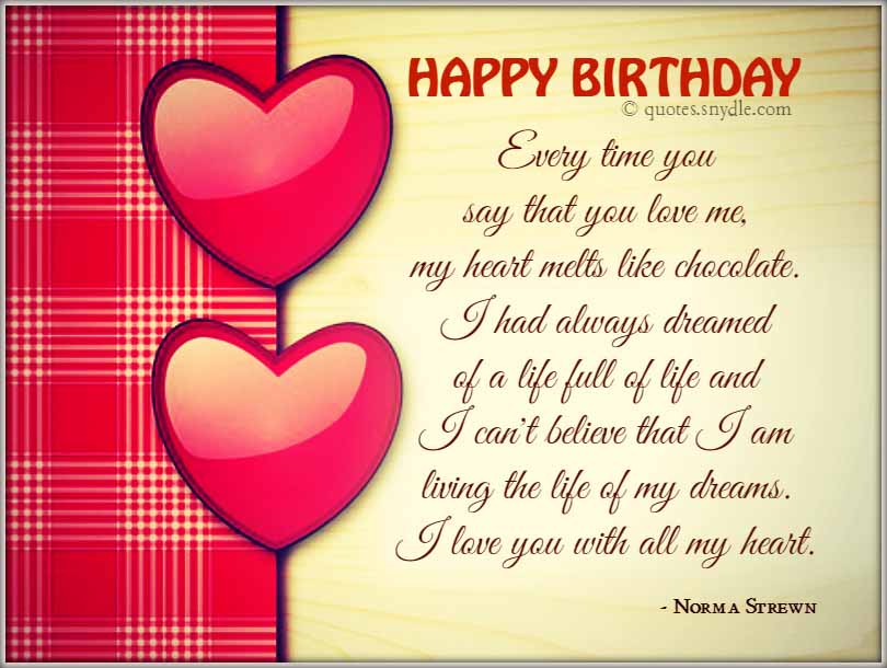 Love Quotes For Boyfriend On His Birthday