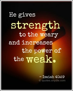 strength gospel quotes