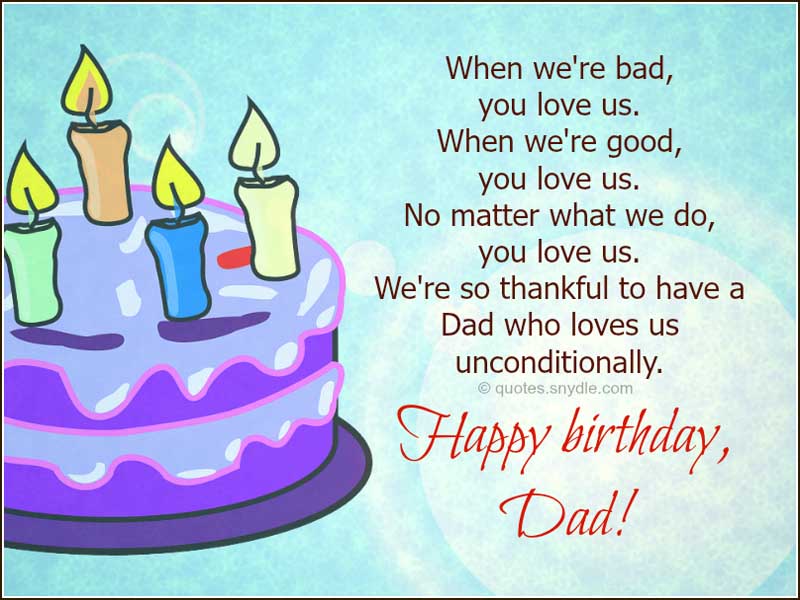 Happy birthday dad from all best sale of us